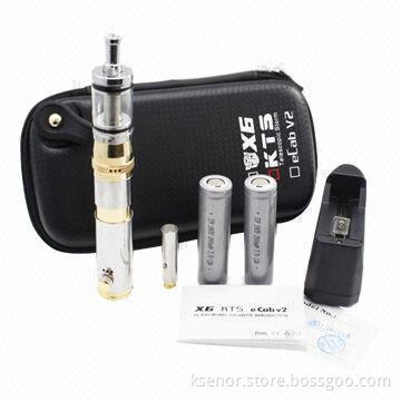 New Kts/Ggts Gold + Chrome Mixed Colors Hot Electronic Cigarette Starter Kit with 3.7V Input Voltage